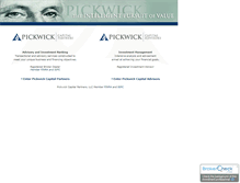 Tablet Screenshot of pickwickcapital.com